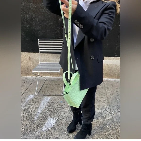 Ampersand As Apostrophe Micro Tote in Mint Python - Picture 4 of 16